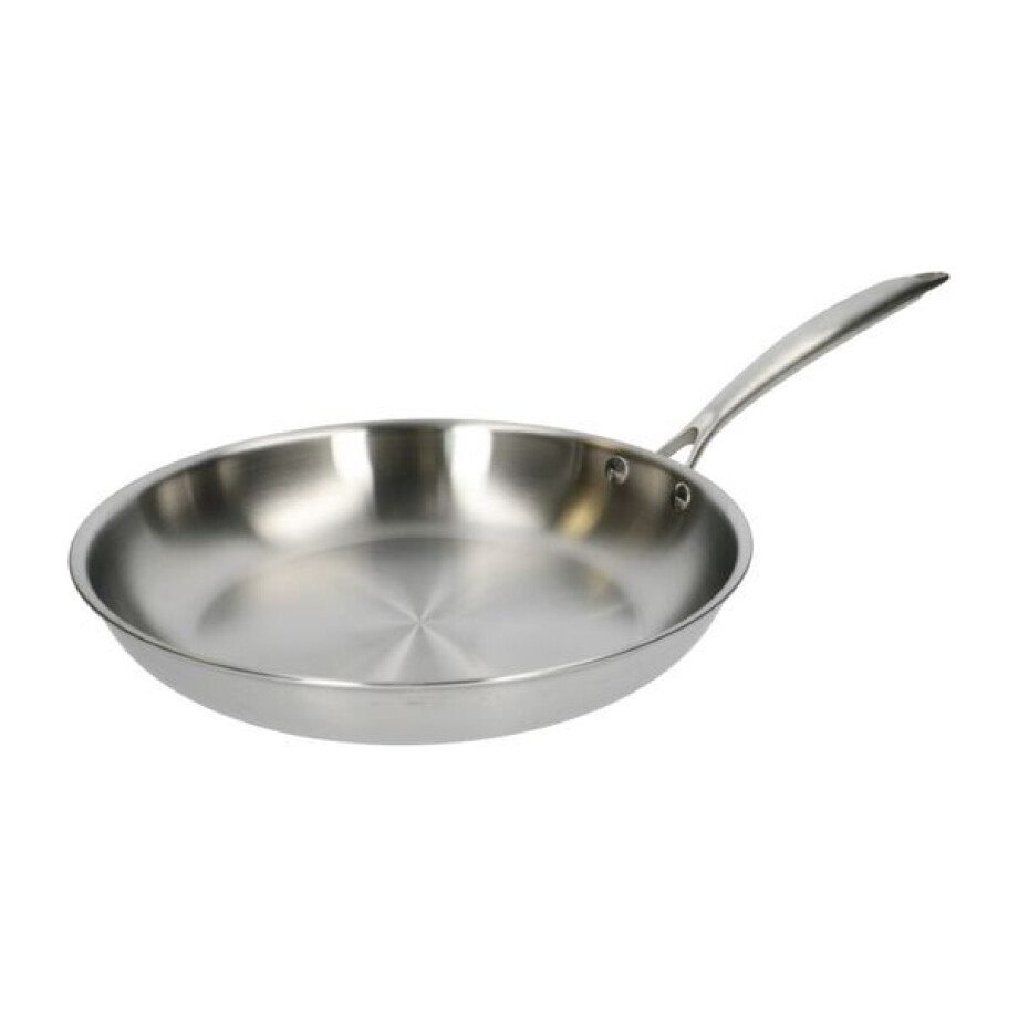 Koekenpan, 3-laags, rvs, PFAS-vrij, Ø 28 cm Koekenpan, 3-laags, rvs, PFAS-vrij, Ø 28 cm afbeelding