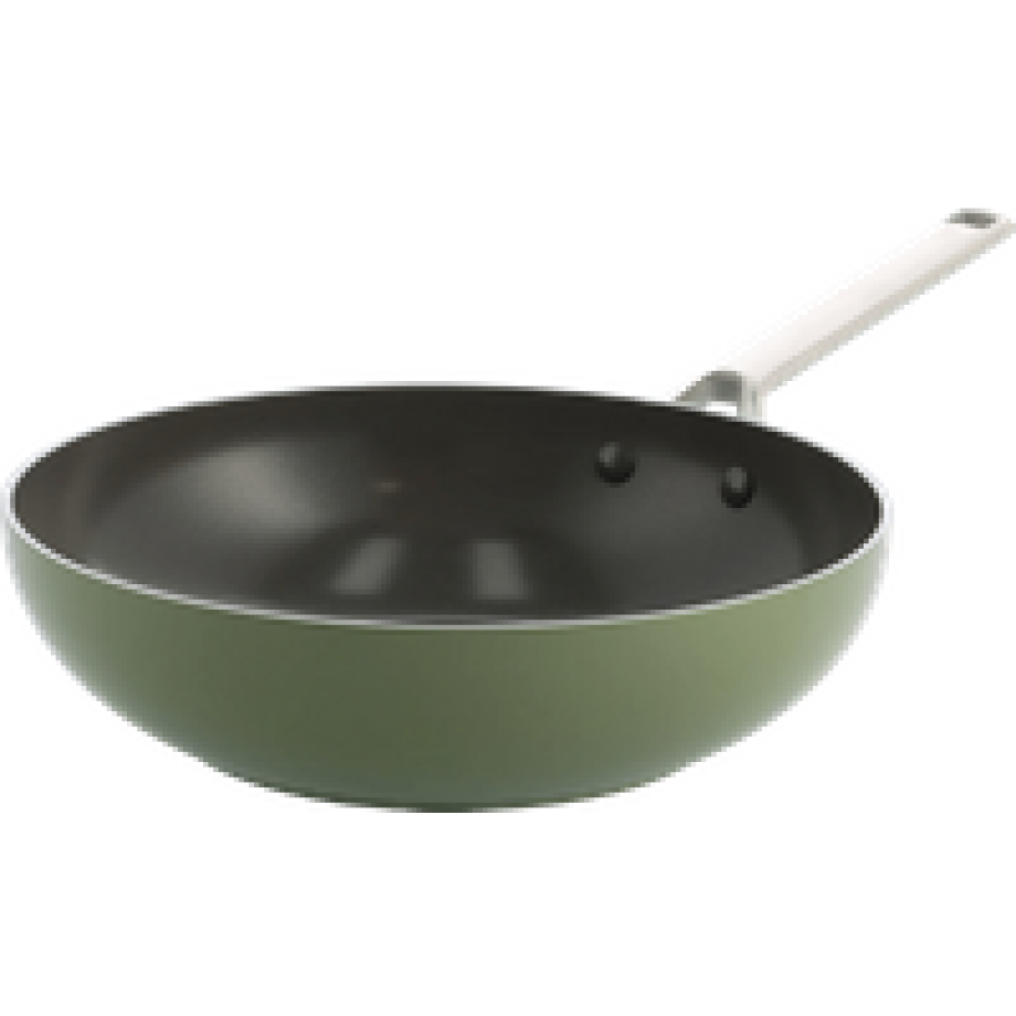 BK Sublime Wokpan 28 cm Olijfgroen afbeelding 