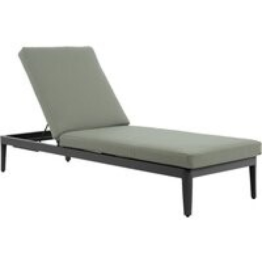 Lifestyle Mateo ligbed met kussen antraciet/moss green afbeelding 1