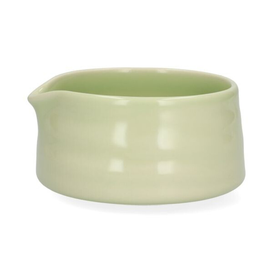 Schenkkom voor matcha, steengoed, reactief glazuur, groen, 360 ml afbeelding 1