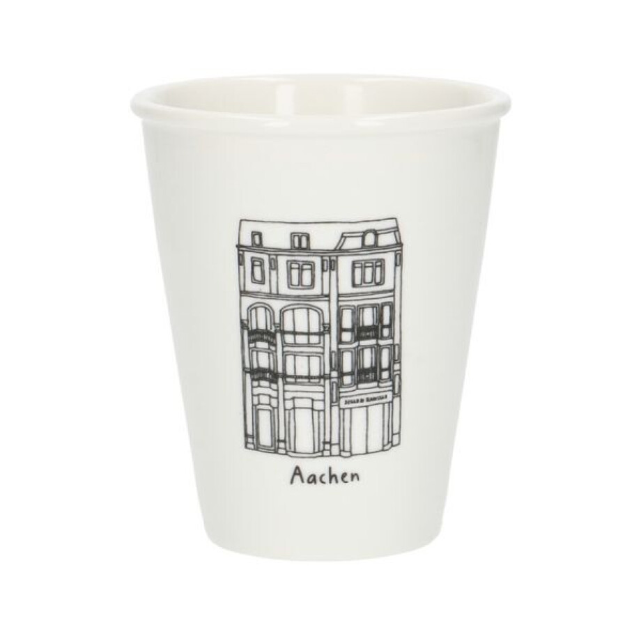 Gevel mok, Aken, porselein, 200 ml Gevel mok, Aken, porselein, 200 ml afbeelding 1