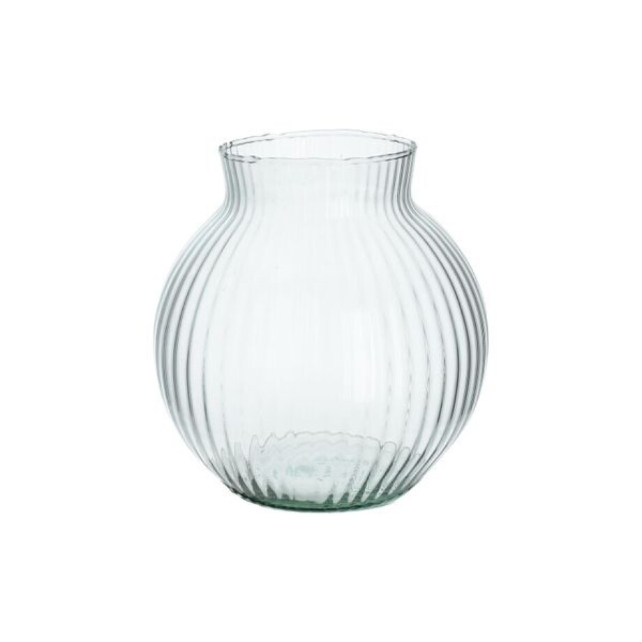 Vaas, gerecycled glas, transparant, Ø17CM afbeelding 