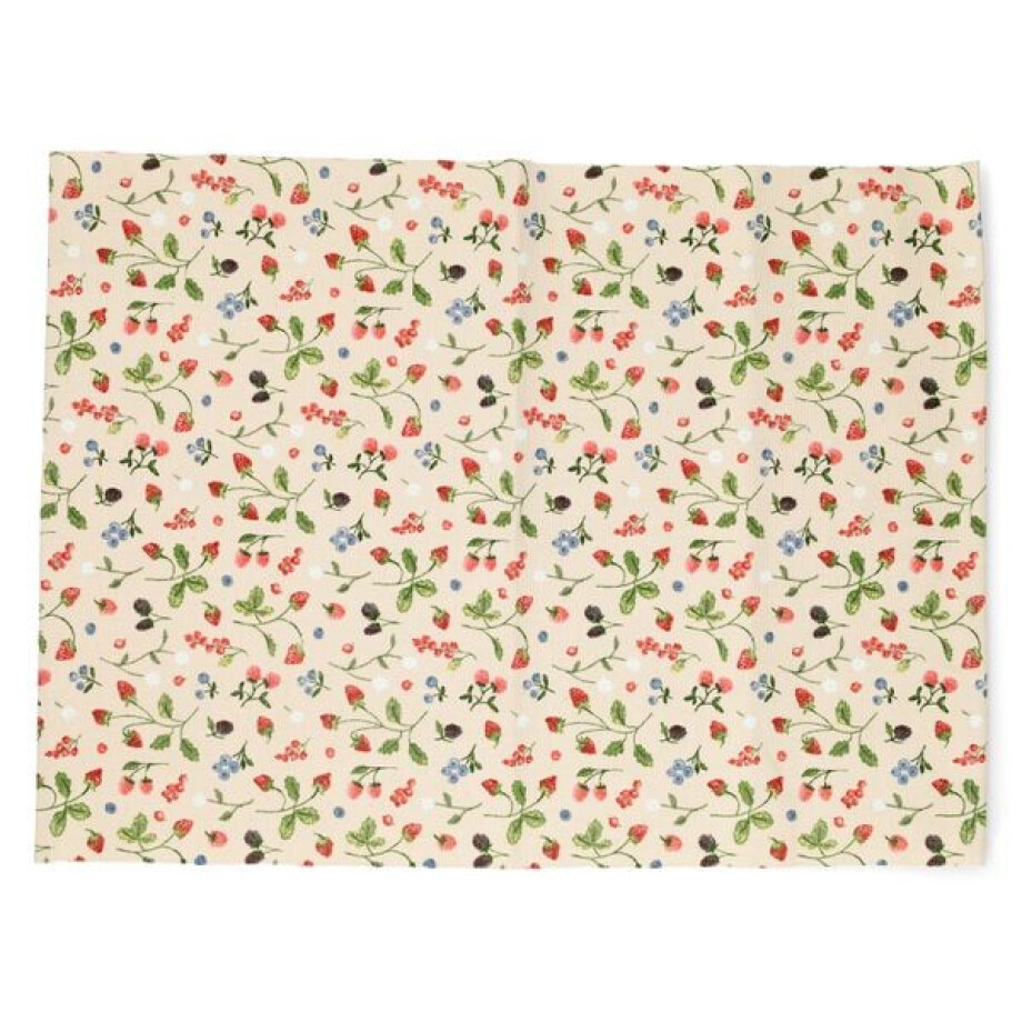 Placemat, GOTS bio-katoen, rood fruit, 35 x 50 cm afbeelding 