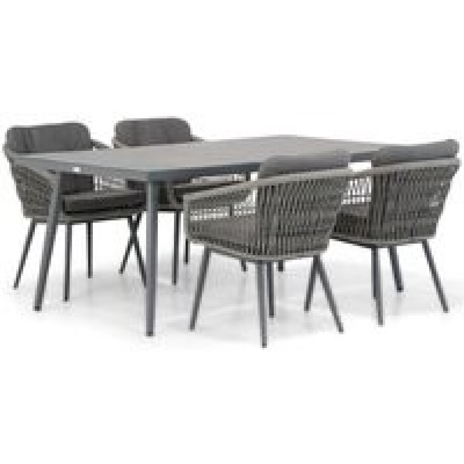 Lifestyle Western/Sophia 180 cm dining tuinset 5-delig Lifestyle Western/Sophia 180 cm dining tuinset 5-delig afbeelding 1