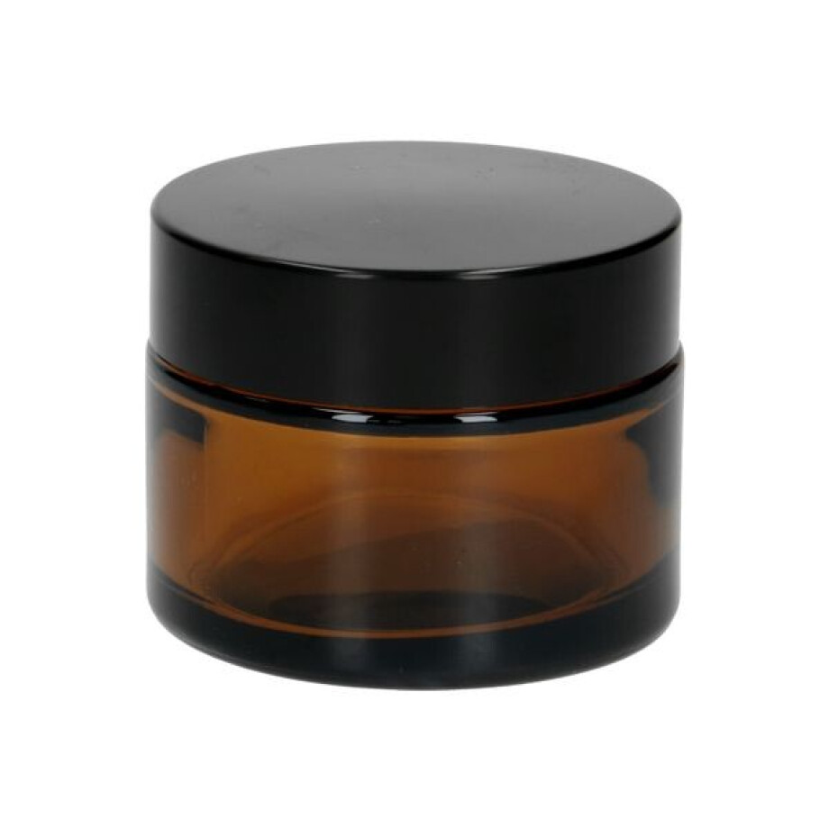 Potje, bruin glas 50 ml Potje, bruin glas 50 ml afbeelding 1