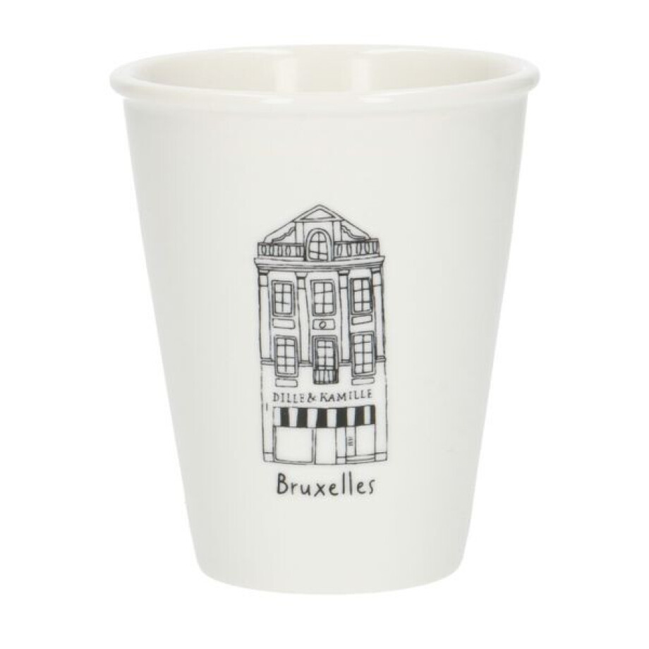 Gevel mok, Brussel Grasmarkt, porselein, 200 ml Gevel mok, Brussel Grasmarkt, porselein, 200 ml afbeelding 1