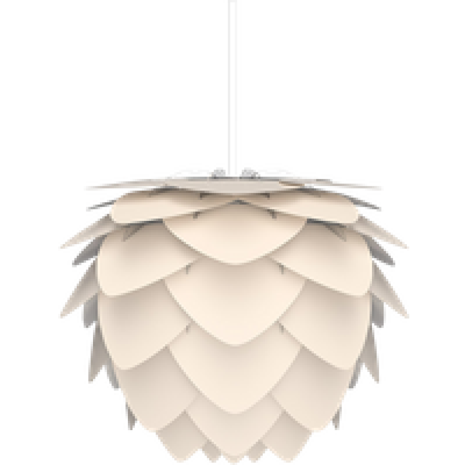 Aluvia Mini hanglamp pearl white - met koordset wit - Ø 40 cm afbeelding 1