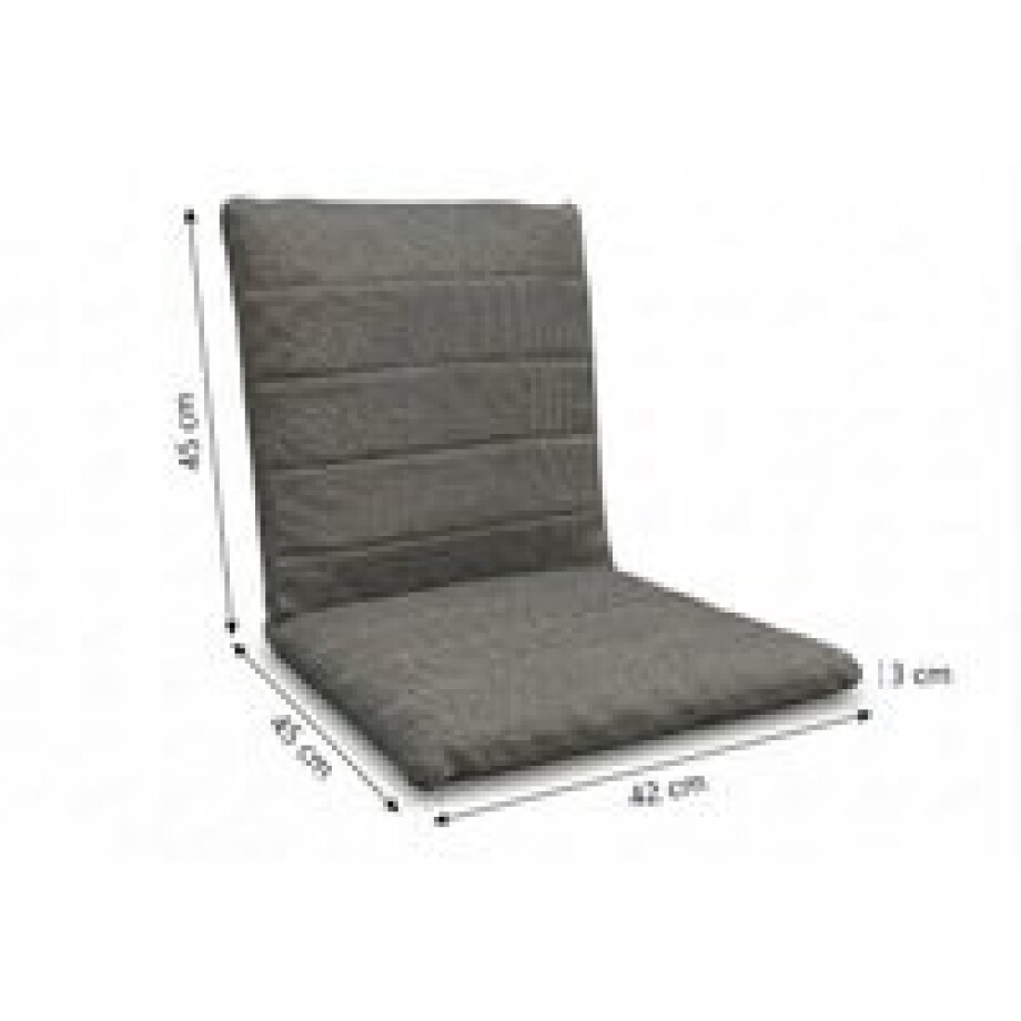 Timo dining tuinstoel kussen Dark grey Timo dining tuinstoel kussen Dark grey afbeelding 1