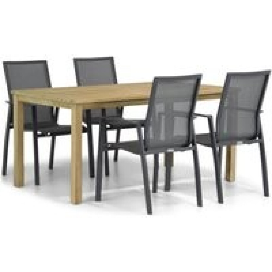 Lifestyle Ultimate/Weston 160 cm dining tuinset 5-delig afbeelding 1
