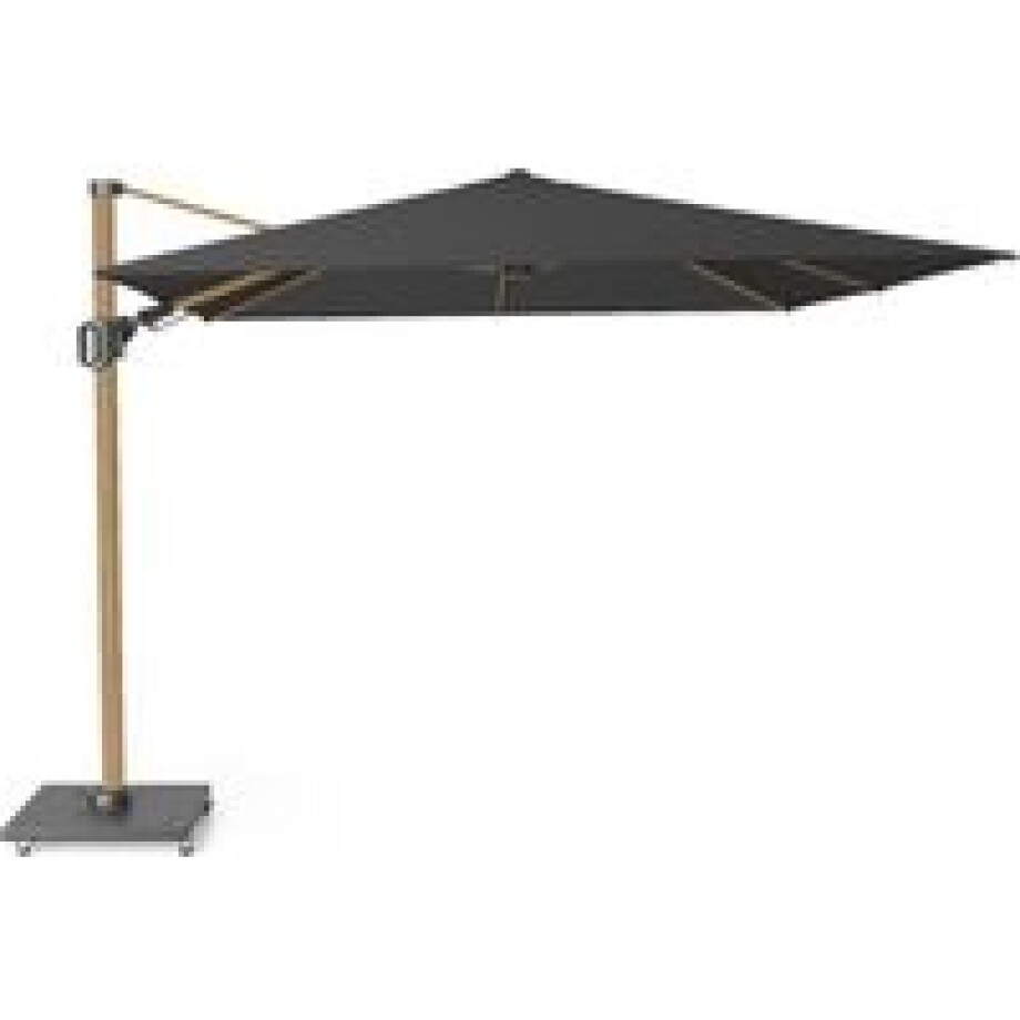 Platinum Challenger zweefparasol 3x3m T2 premium (excl. voet) faded black afbeelding 1