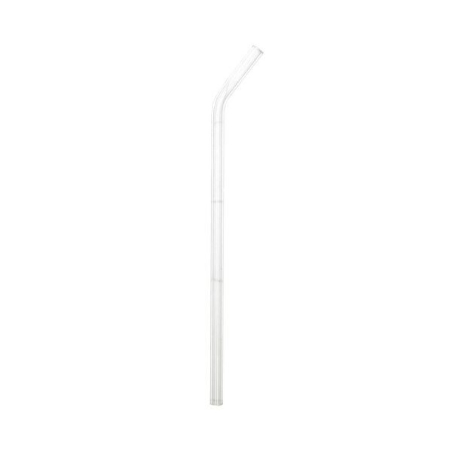 Gebogen rietje, glas, 23 cm Gebogen rietje, glas, 23 cm afbeelding