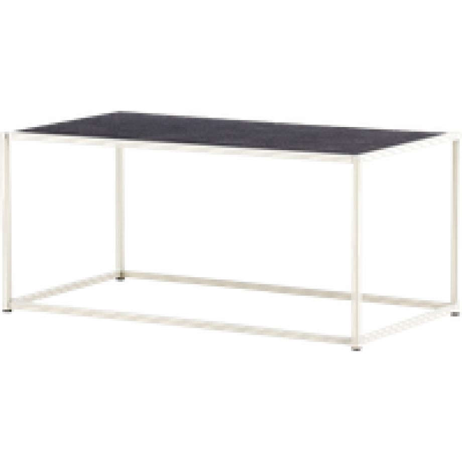 Magnus metalen tuin salontafel grijs - 110 x 60 cm afbeelding 1