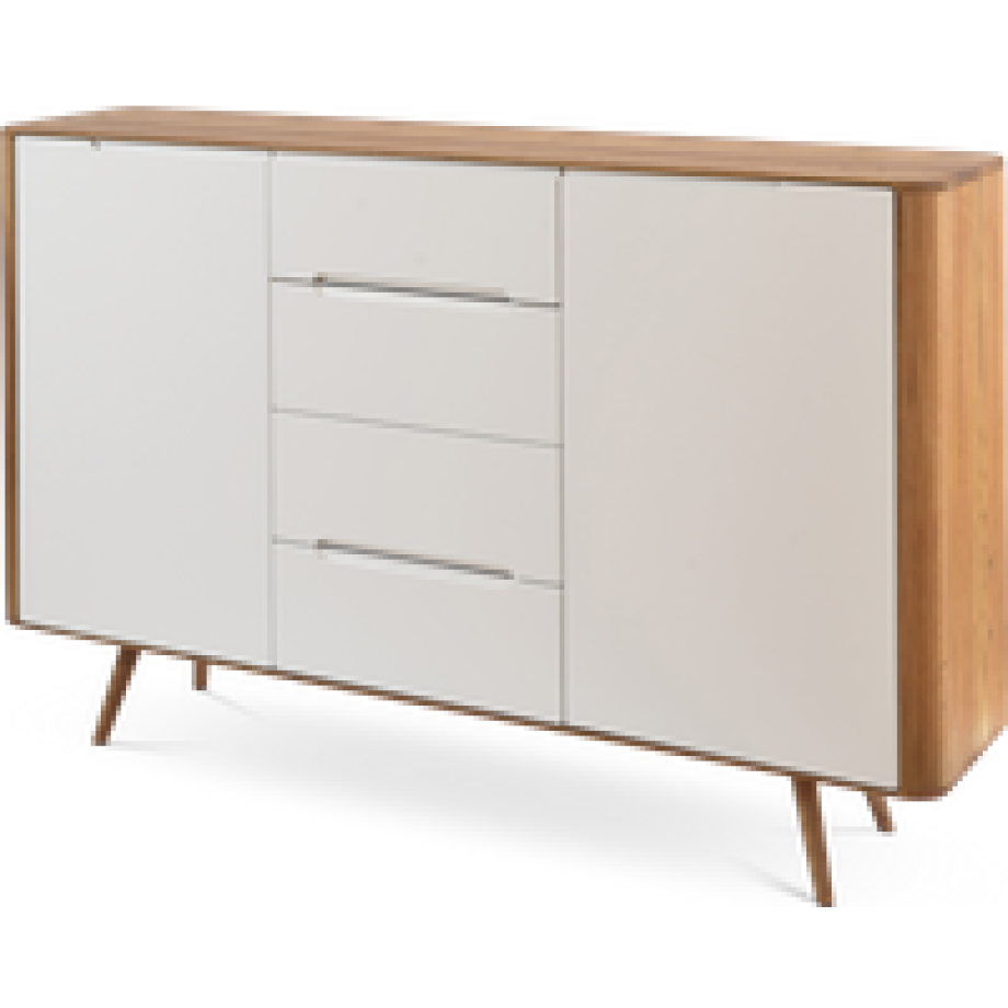 Ena dresser 180 houten ladekast naturel - 180 x 110 cm afbeelding 1