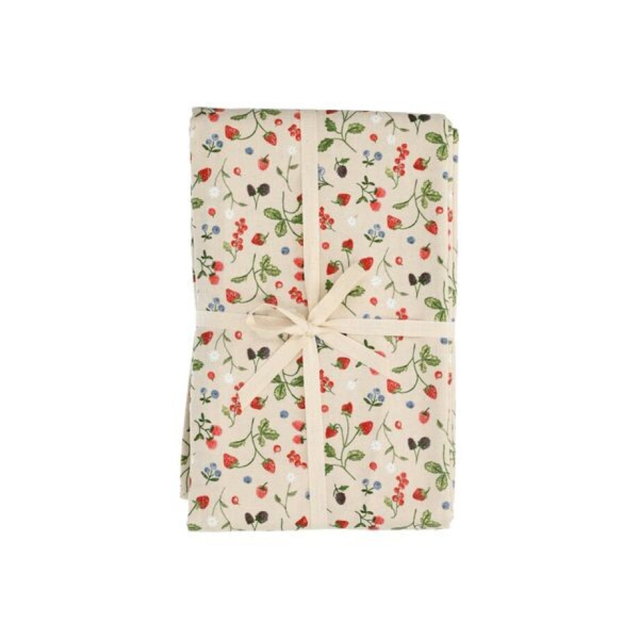Tafelkleed, GOTS bio-katoen, rood fruit, 145 x 180 cm Tafelkleed, GOTS bio-katoen, rood fruit, 145 x 180 cm afbeelding