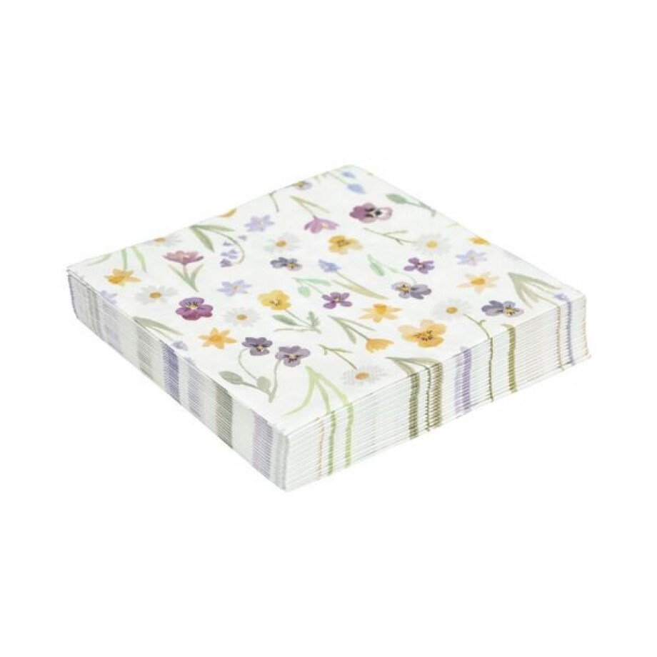 Servetten, papier, lentebloem, 33 x33 cm afbeelding 1