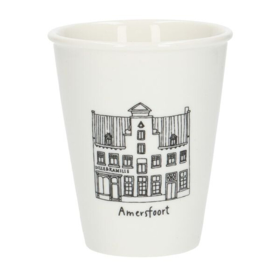 Gevel mok, Amersfoort, porselein, 200 ml Gevel mok, Amersfoort, porselein, 200 ml afbeelding 1
