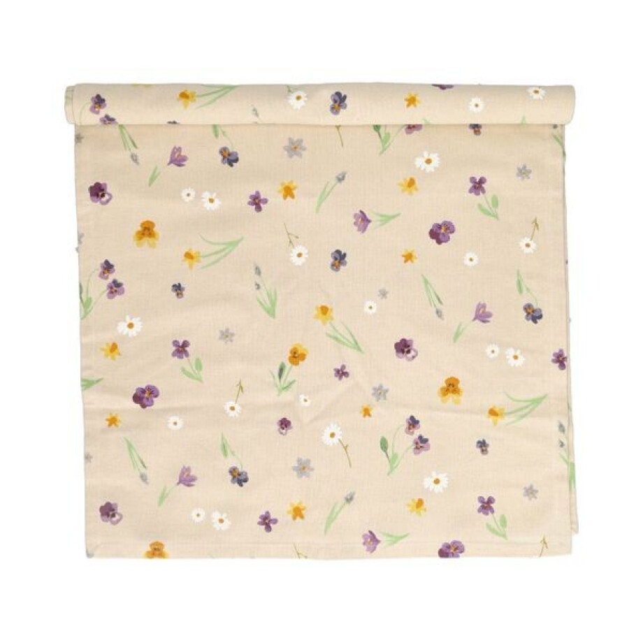 Tafelloper, GOTS bio-katoen, lentebloem, 50 x 145 cm Tafelloper, GOTS bio-katoen, lentebloem, 50 x 145 cm afbeelding 1