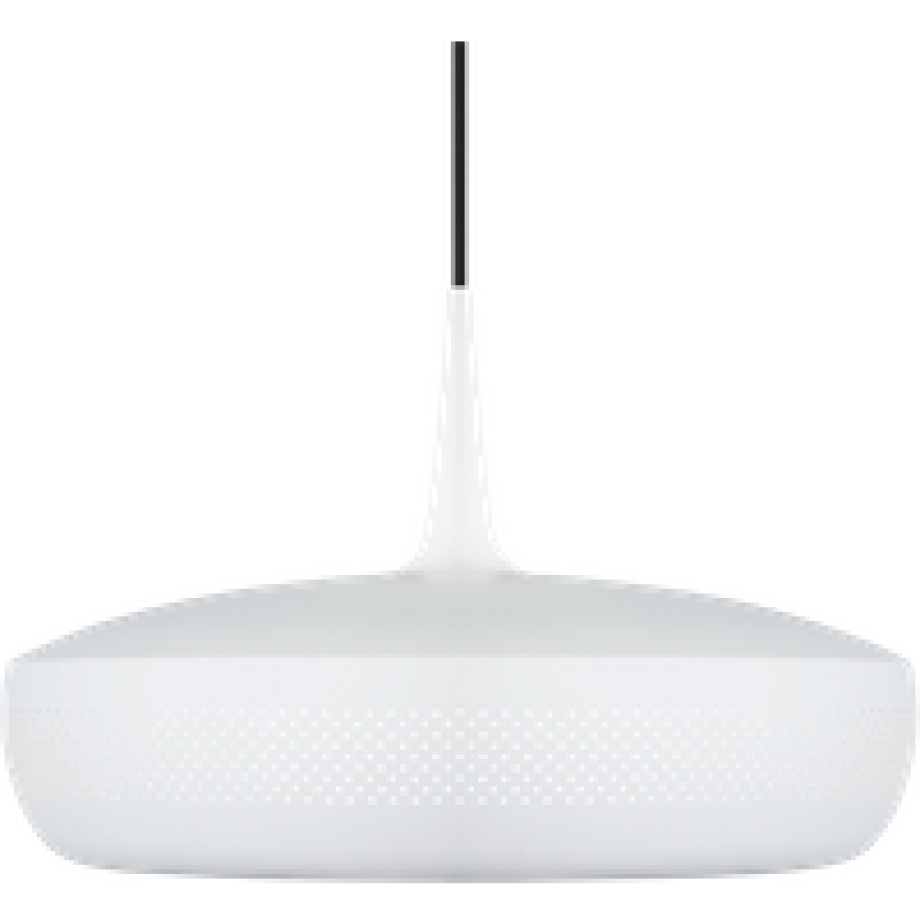 Clava Dine hanglamp matt white - met koordset zwart - Ø 43 cm afbeelding 1