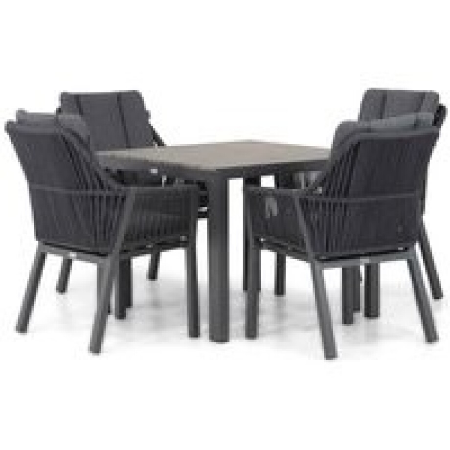 Lifestyle Verona/Young 92 cm dining tuinset 5-delig afbeelding 1