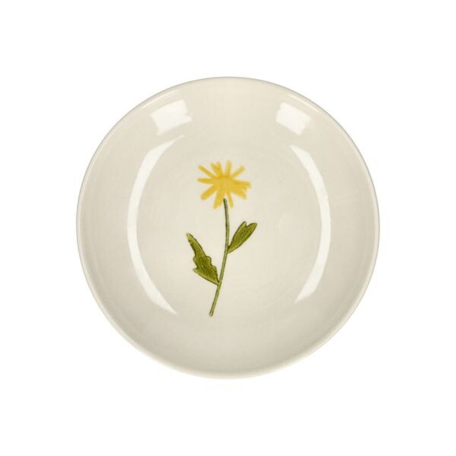 Gebaksbordje, steengoed, paardenbloem, Ø 16 cm afbeelding 1