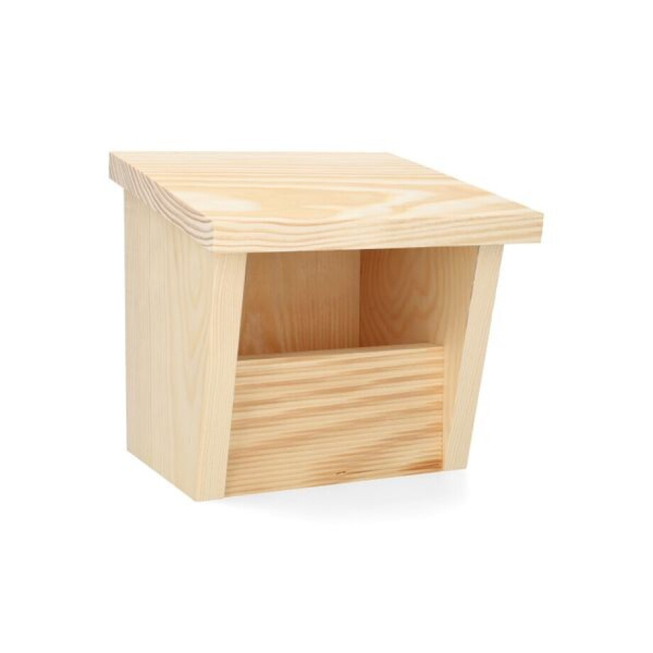 Nestkastje voor roodborstje, grenenhout, 17 x 18 x 17.5 cm Nestkastje voor roodborstje, grenenhout, 17 x 18 x 17.5 cm afbeelding