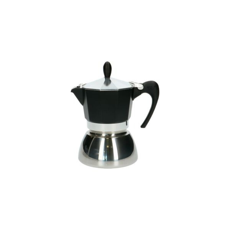 Percolator, 3 kops, aluminium, rvs afbeelding 1