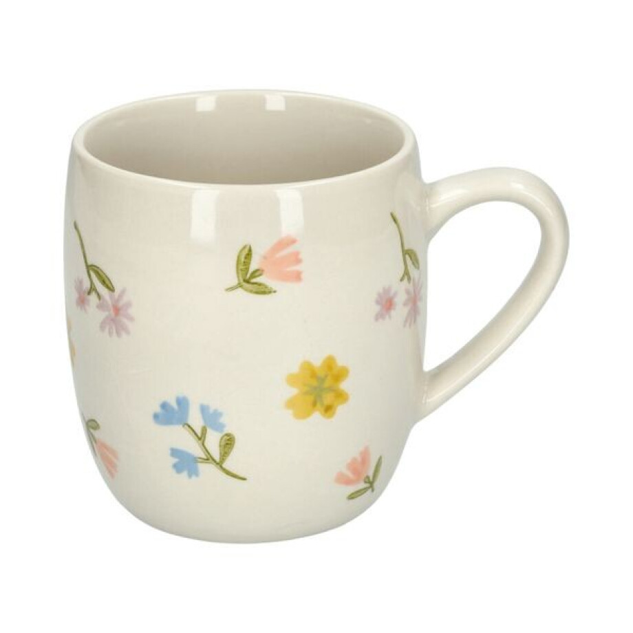 Theemok, steengoed, kleine bloemetjes, Ø 9,5 cm afbeelding 1