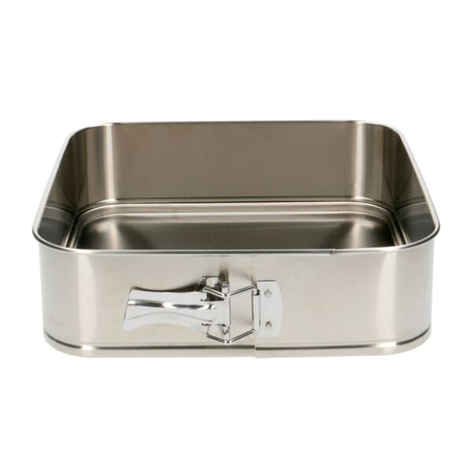 Springvorm, vierkant, gerecycled rvs, PFAS-vrij, 26 x 26 cm Springvorm, vierkant, gerecycled rvs, PFAS-vrij, 26 x 26 cm afbeelding