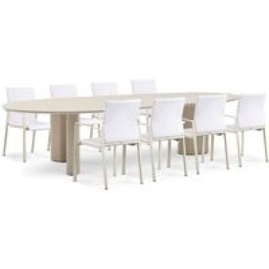 Lifestyle Rome/Weave 300 cm dining tuinset 9-delig Lifestyle Rome/Weave 300 cm dining tuinset 9-delig afbeelding 1