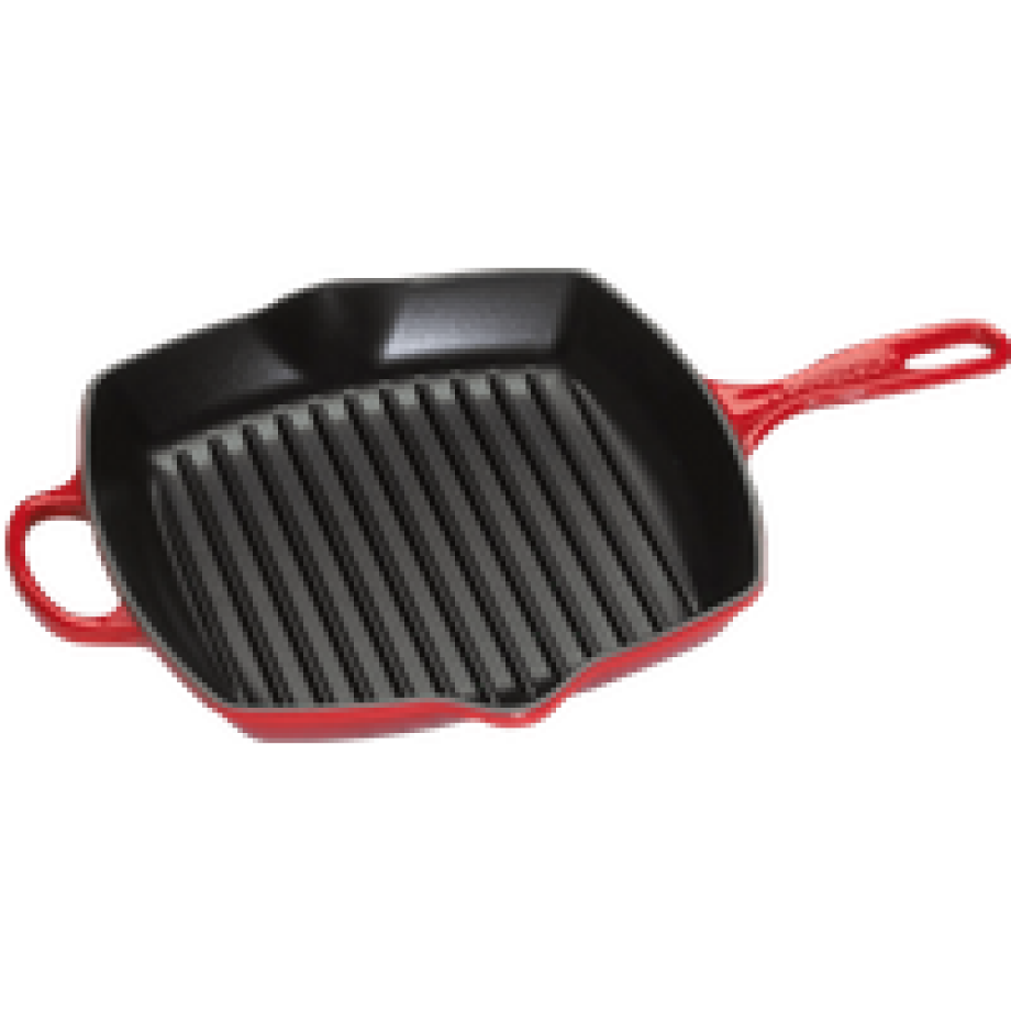 Le Creuset Skillet Vierkante Grillpan 26 cm Kersenrood afbeelding 