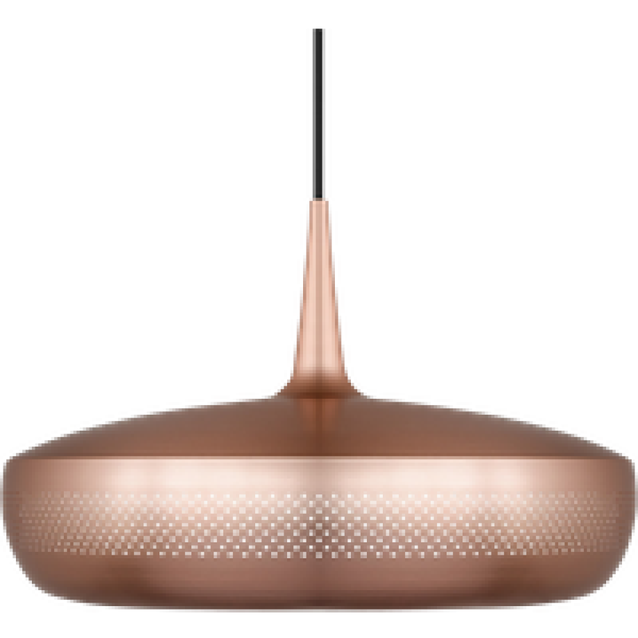 Clava Dine hanglamp brushed copper - met koordset zwart - Ø 43 cm afbeelding 1