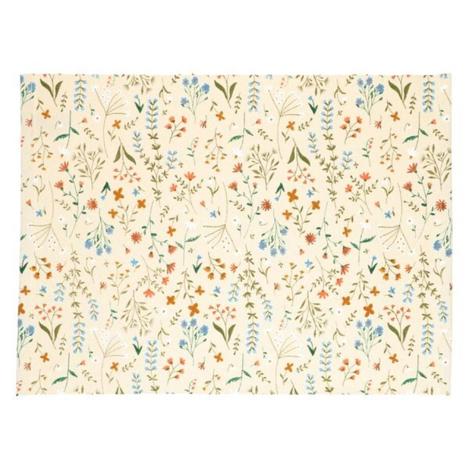 Placemat, GOTS bio-katoen, veldbloemen, 35 x 50 cm afbeelding 1