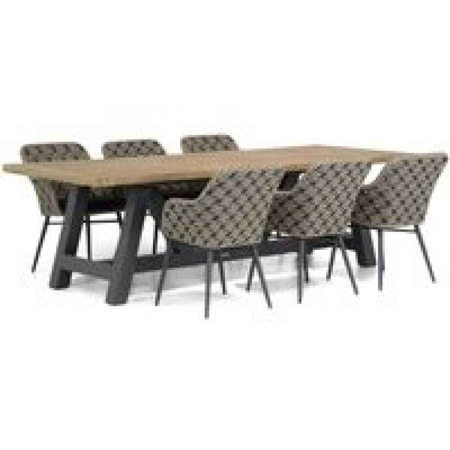 Lifestyle Crossway/Trente 260 cm dining tuinset 7-delig afbeelding 1