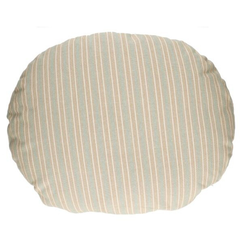 Kussen voor hondenmand, recycled katoen, gestreept, 80 x 60 cm Kussen voor hondenmand, recycled katoen, gestreept, 80 x 60 cm afbeelding 1