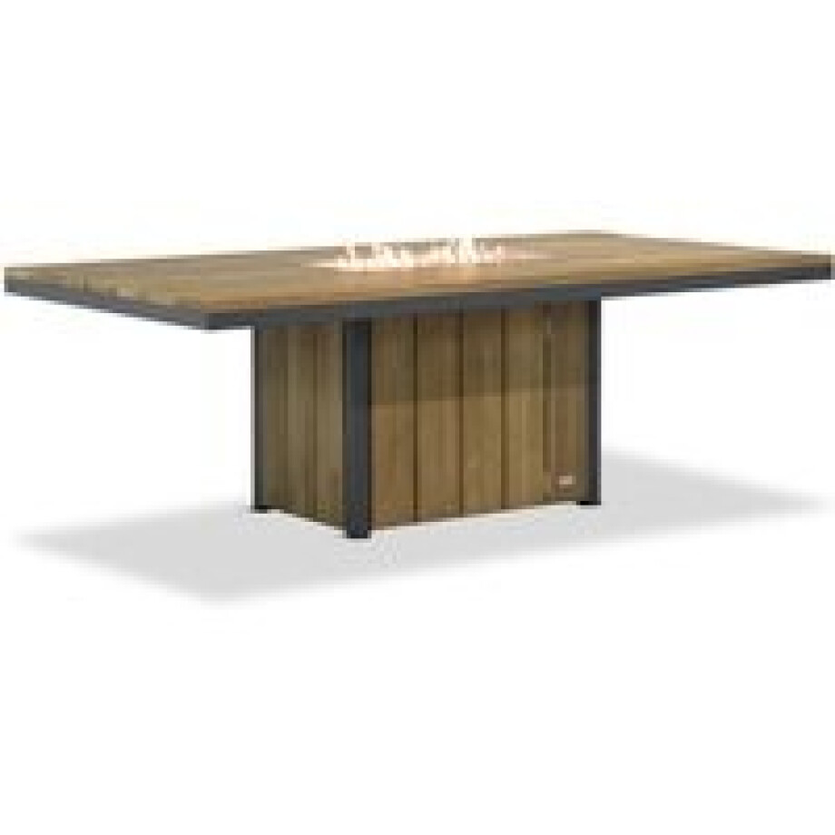Lifestyle Seaside teak dining vuurtafel 220 x 115 cm afbeelding 1