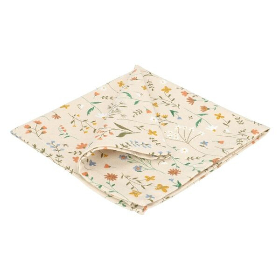 Servet, GOTS bio-katoen, veldbloemen, 40 x 40 cm afbeelding 1