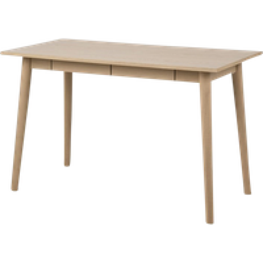 Dex houten bureau naturel - Met twee lades - 120 x 60 cm afbeelding 1