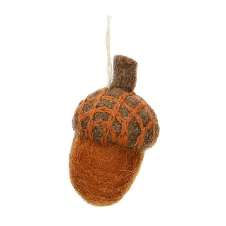 Hanger, vilt, eikeltje, bruin Hanger, vilt, eikeltje, bruin afbeelding 1