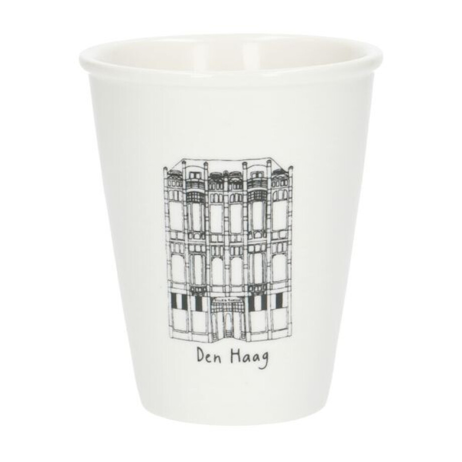 Gevel mok, Den Haag, porselein, 200 ml Gevel mok, Den Haag, porselein, 200 ml afbeelding 1