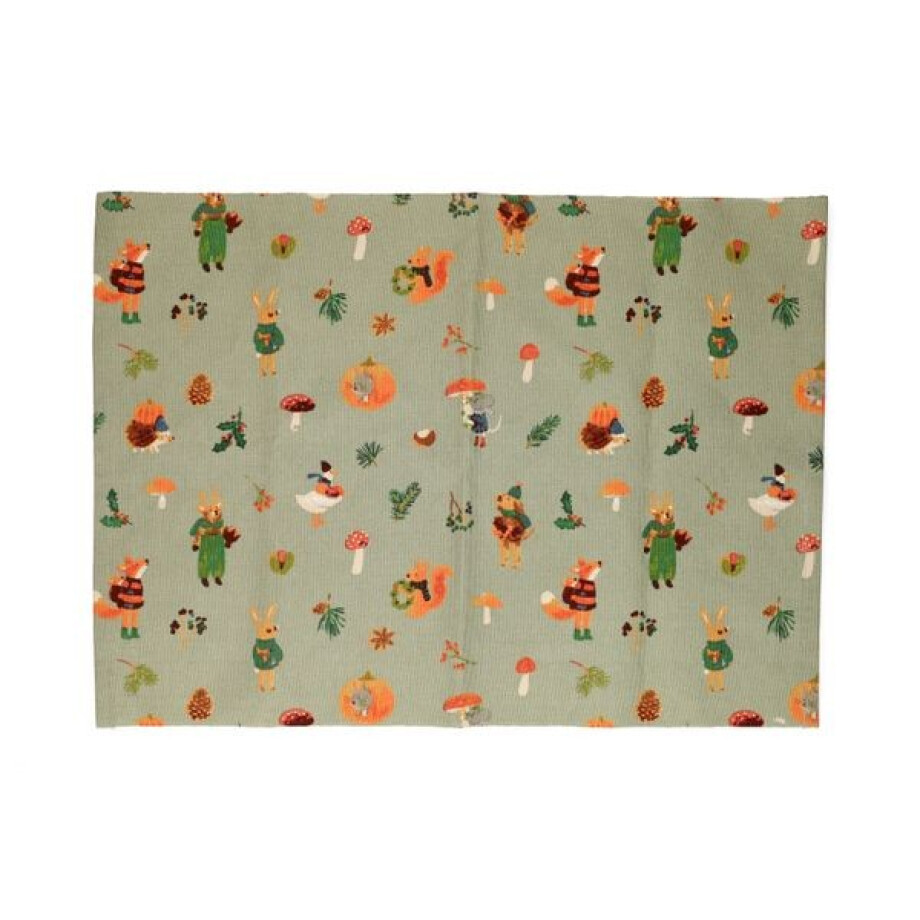Placemat, recycled katoen, bosvondsten, 35 x 50 cm afbeelding 1