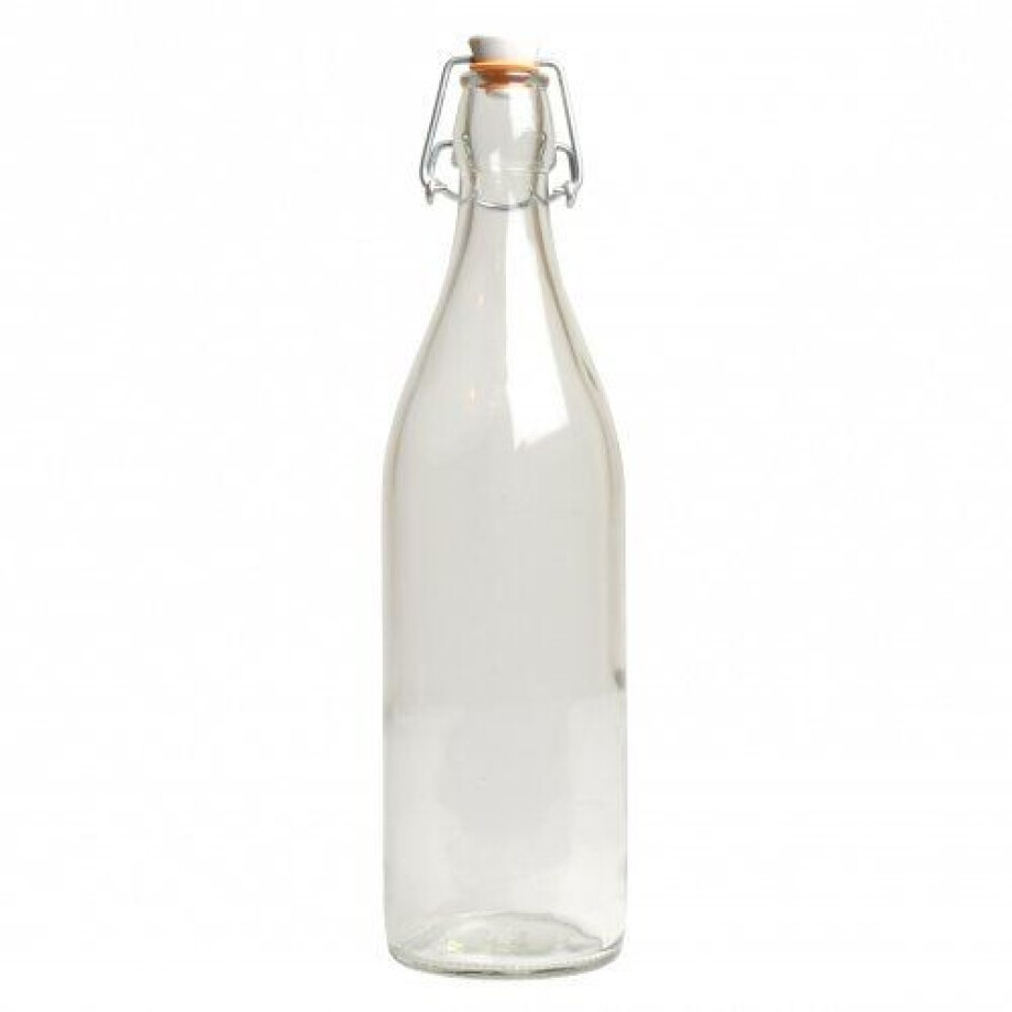 Beugelfles, glas, 1 l Beugelfles, glas, 1 l afbeelding