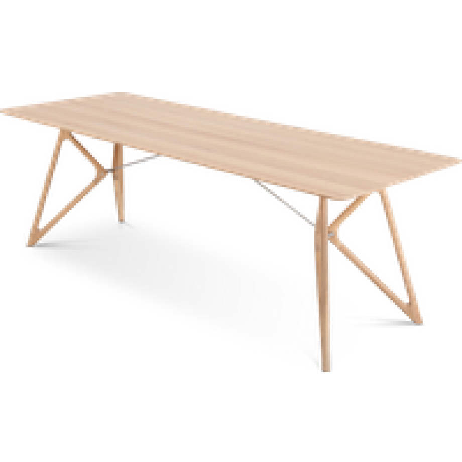 Tink table houten eettafel whitewash - 240 x 90 cm afbeelding 1