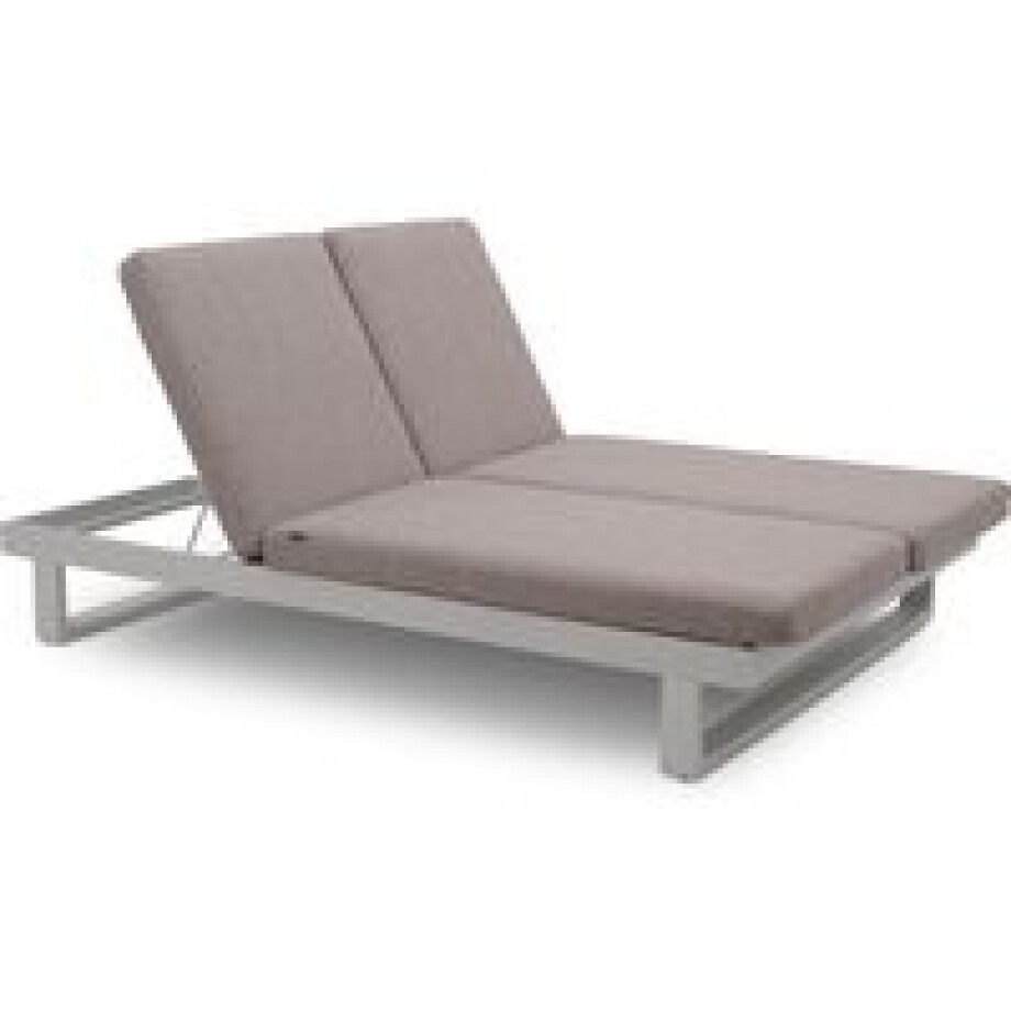Lifestyle Massimo ligbed met kussen wit/earth afbeelding 1
