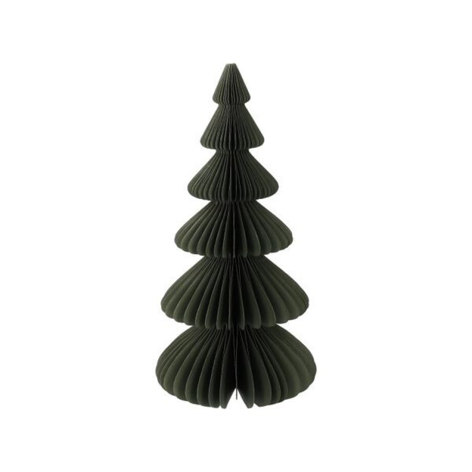 Kerstboom uitvouwbaar, papier, klein, donkergroen, 23 cm Kerstboom uitvouwbaar, papier, klein, donkergroen, 23 cm afbeelding 1