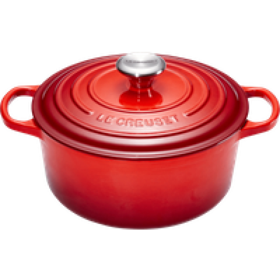 Le Creuset Signature Ronde Braadpan 24 cm Kersenrood afbeelding 