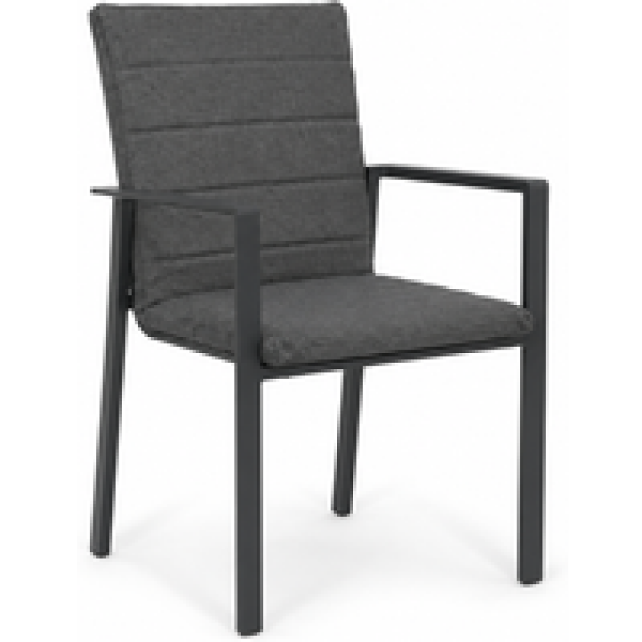Lifestyle Timo dining tuinstoel antraciet/carbon Lifestyle Timo dining tuinstoel antraciet/carbon afbeelding 1