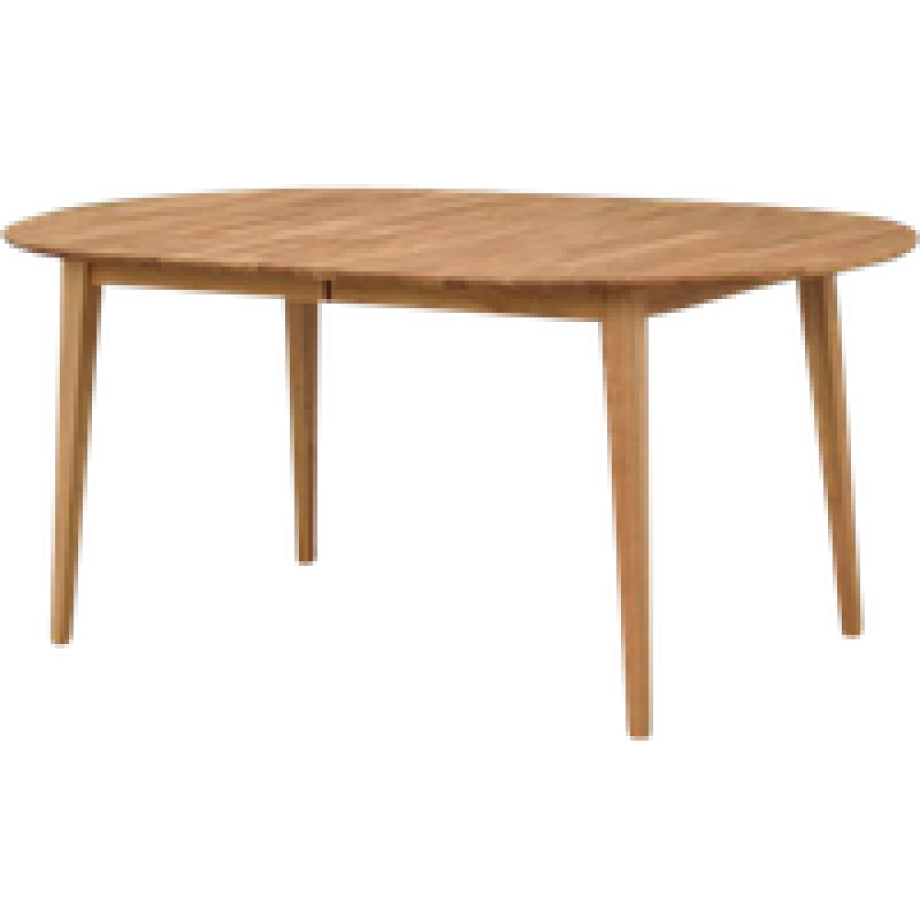 Filippa uitschuifbare houten eettafel naturel - 170 x 105 cm afbeelding 1