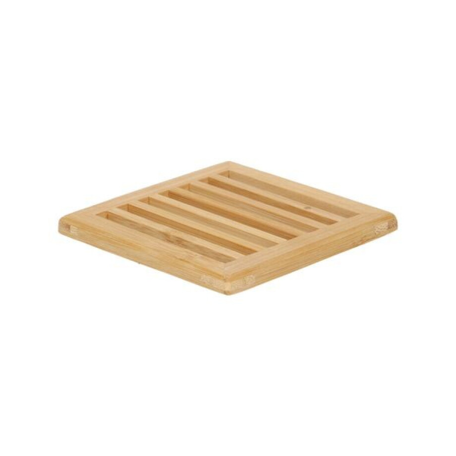 Onderzetter vierkant, bamboe, 10 x 10 cm Onderzetter vierkant, bamboe, 10 x 10 cm afbeelding 1