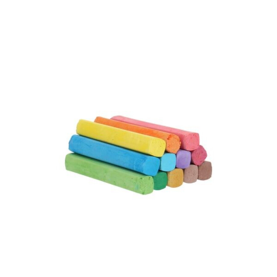 Schoolbordkrijt, 12 stuks, kleur afbeelding 1
