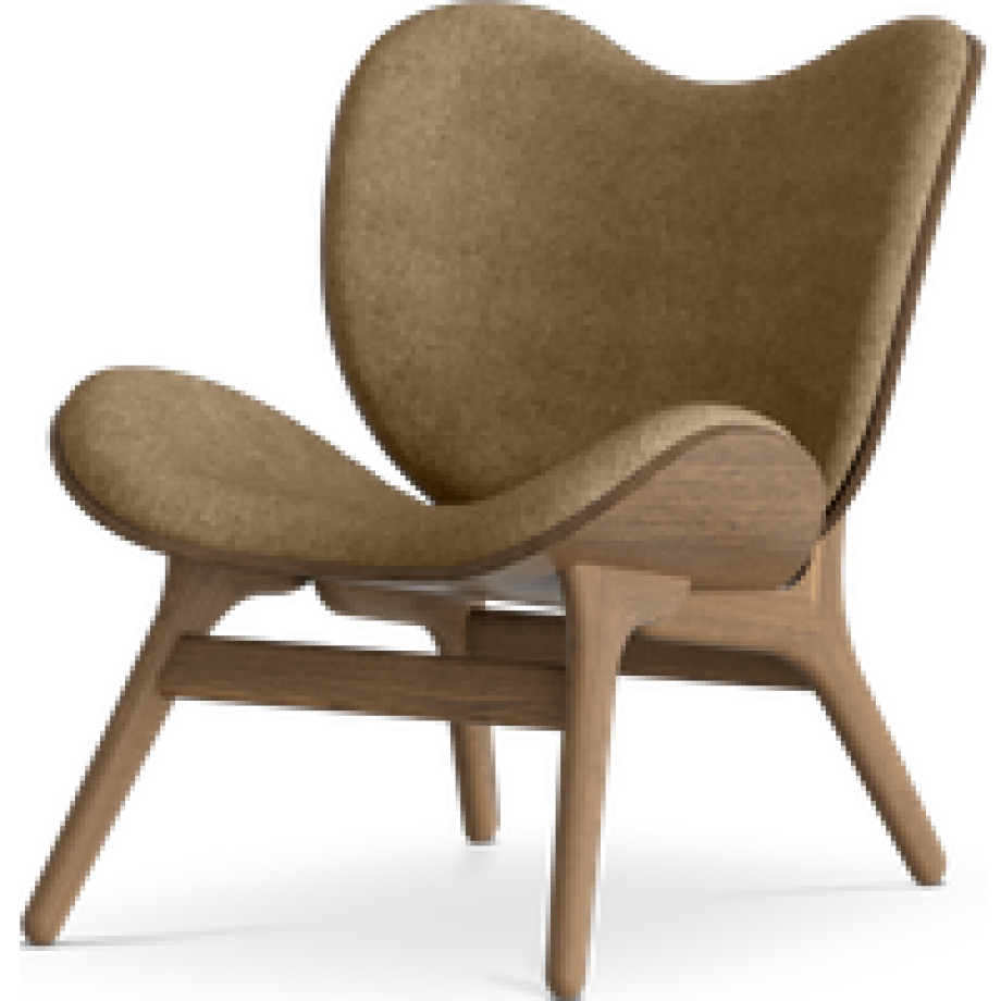 A Conversation Piece houten fauteuil donker eiken - Sugar Brown afbeelding 